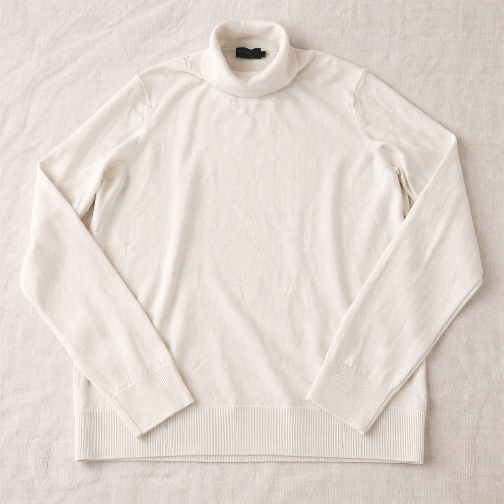 Pendleton Womens XL Merino Wool Turtleneck Sweater Off White Cream